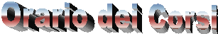 Orario dei Corsi